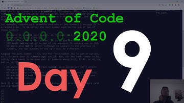Day 9/25: Advent of Code 2020