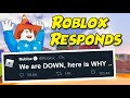 Roblox finally RESPONDS to WHY it went DOWN for.. (Roblox Down)