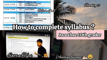 How to Complete Class 10 CBSE Syllabus Fast | Study Plan & Tips for 2025 Boards 💪📚