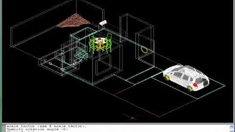 Free AutoCAD Tutorial - AutoLisp to build a 3D Show House 12/18 - for AutoCAD all Version