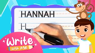 How To Write Hannah Write With Me -- For Kids