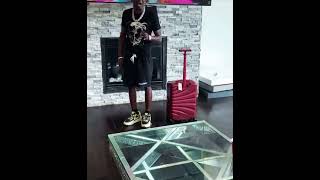 Boosie with his automatic suitcase Sally
