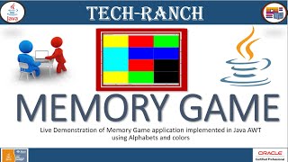 Live Demonstration of Memory Game using Java  SWING GUI API | Java Game Projects | @TechRanch screenshot 4