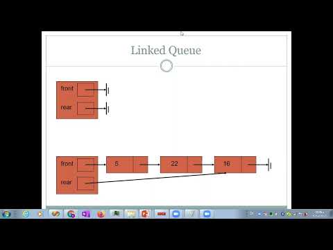 linked queue implementation - YouTube