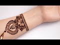 ✨ Simple &amp; Beautiful Wrist Mehendi Design for Festival and Wedding Functio 