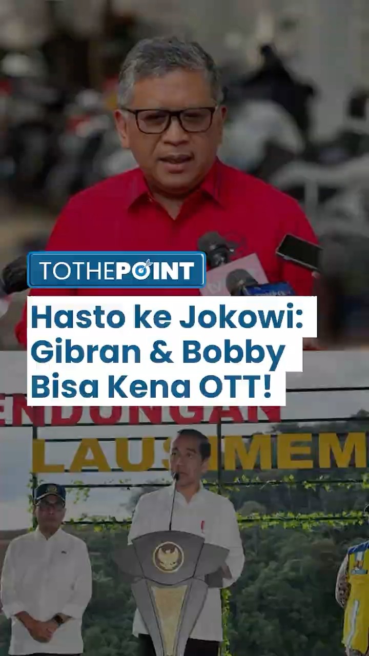 Adian PDIP Unggah Video Hasto Kristiyanto Isinya Peringatkan Jokowi: Gibran dan Bobby Bisa Kena OTT