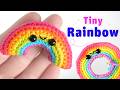 Crochet a Tiny Rainbow 🌈 Free Easy Amigurumi for Beginners (Keychain Idea!)