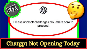 Fix ChatGPT Please unblock challenges cloudflare com to proceed problem | Chatgpt not working
