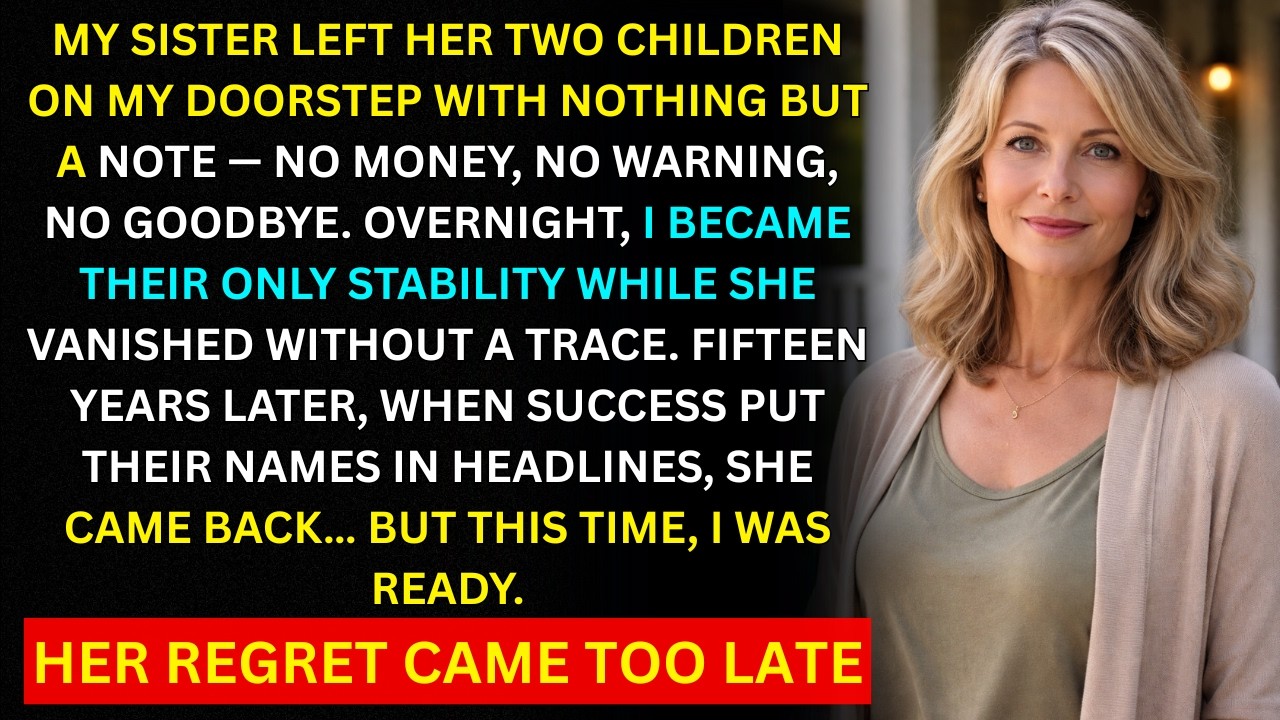 My Sister Abandoned Her 2 Children on My Doorstep — 15 Years Later, She Came Back for...