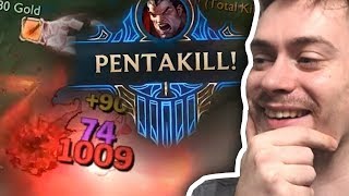 Sorry jako! I 1v5 PENTAKILL! - Lolko s rodinou