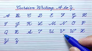 Cursive writing a to z | Capital letters ABCD | Cursive letters ABCD | Cursive handwriting practice