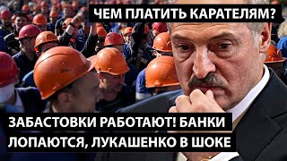 Забастовки дают эффект! Банки лопаются. Лукашенко в шоке. Чем платить карателям?!