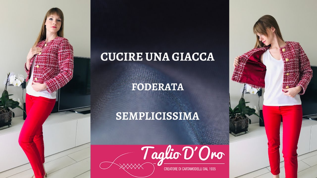 Cucire una giacca semplicissima con Taglio d'oro - Tutorial by Lorena fà a man Casàa
