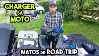 Charger le matos de camping sur sa moto pour un road trip | Matériel de bivouac sur ma Transalp