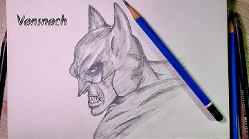 The Dark Knight  How To Draw Batman Sketch Tutorial