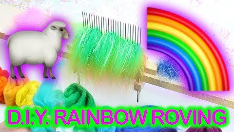 Satisfying Wool Blending: How to Make Rainbow Roving on a Hackle for Handspinning Yarn