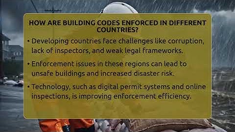 How Are Building Codes Enforced In Different Countries? - Man vs. Disaster