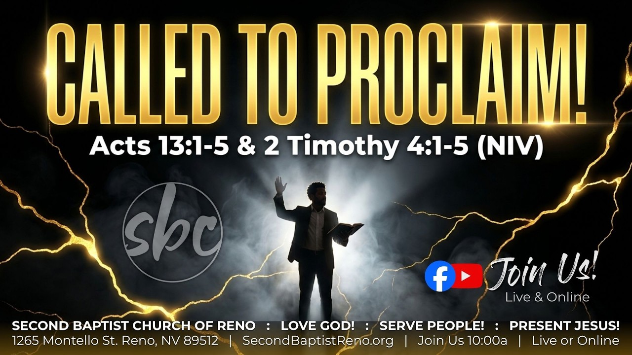 SBC LIVE! - 6.21.26 | "Called To Proclaim!" Acts13:1 & 5-2 Timothy4:1-5