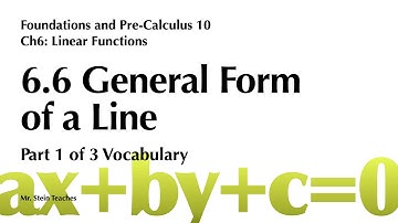 FPC10 Ch6 6.6 General Form Vocabulary
