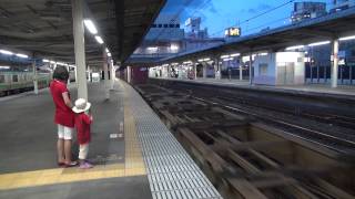 JR freight train EF210 Momotaro has passed Omiya station (Japanese Train)