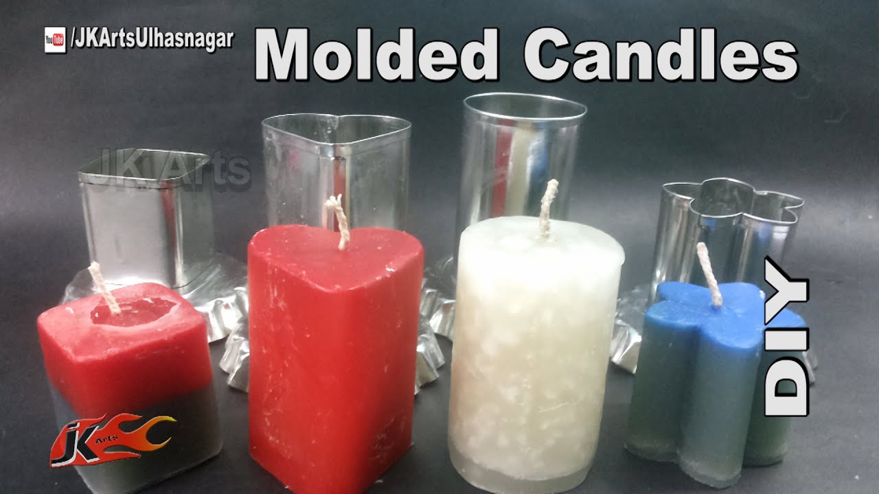 DIY How to Make candles with molds | JK Arts 958 - YouTube