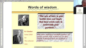 Advanced Quantum Mechanics 2021. Lecture #9. Coherent states.