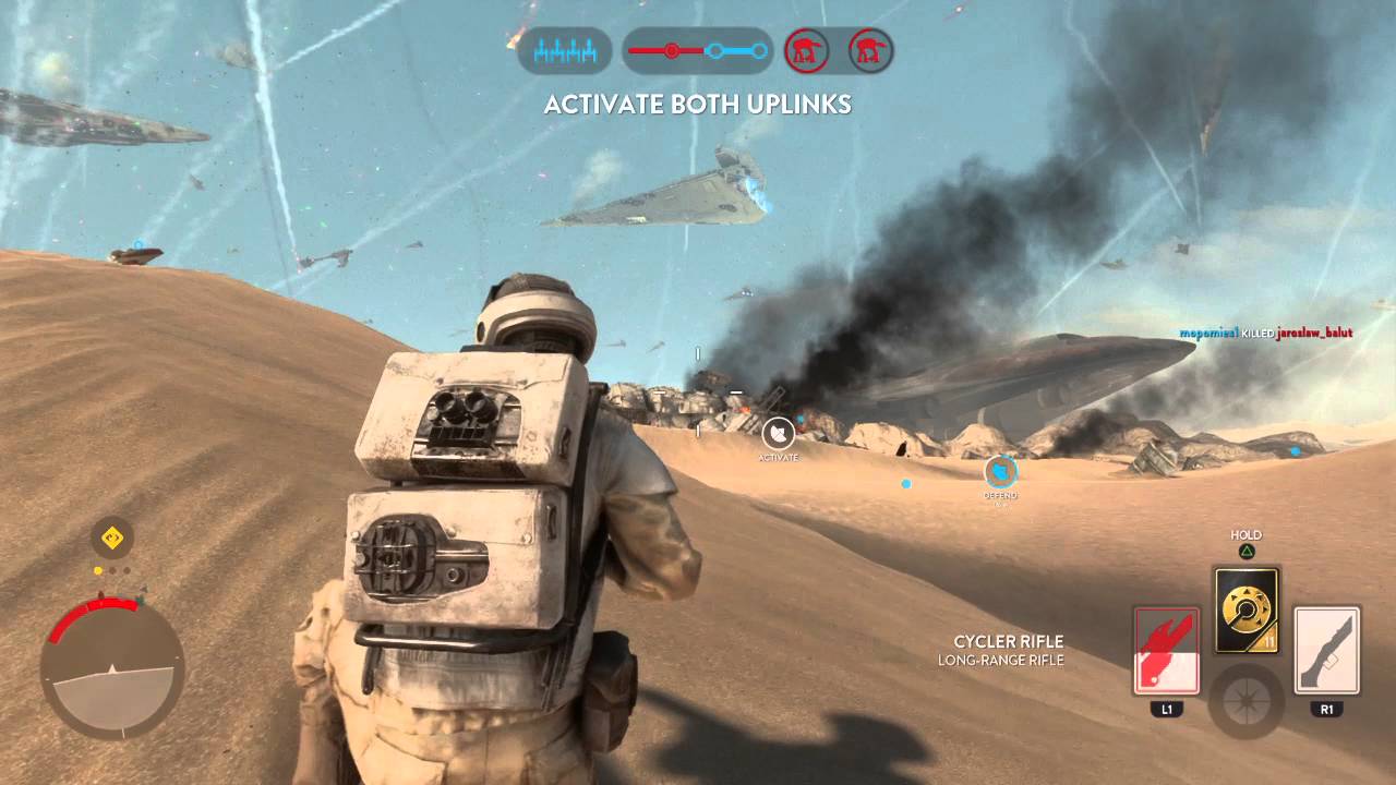 STAR WARS™ Battlefront™Cycler rifle kill 1 - YouTube