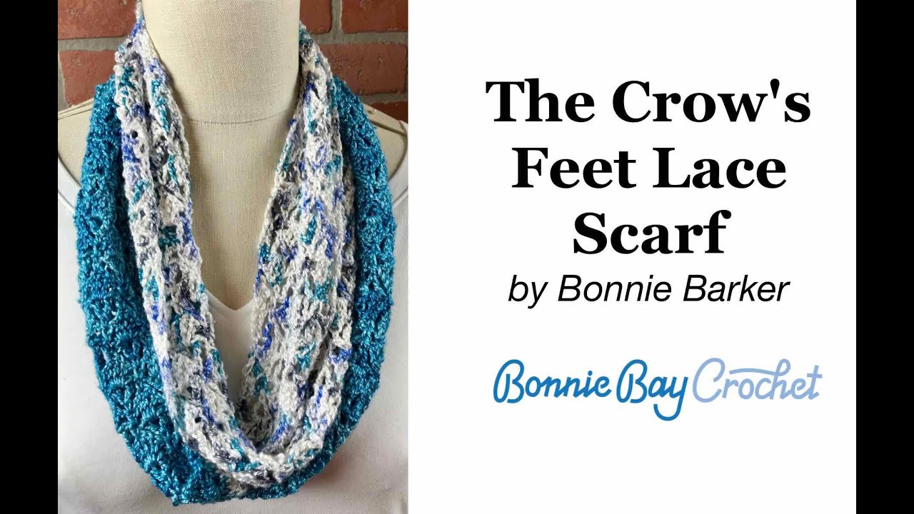 The Crow's Feet Lace Scarf, by Bonnie Barker