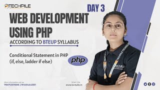 conditional statement in PHP | Web development using PHP