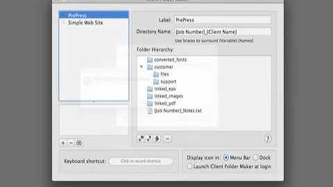Client Folder Maker 4 for OS X - Folder Creation and Management Utility