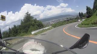 20230726 1233~GSX R125の車載動画、有賀峠を登って下る