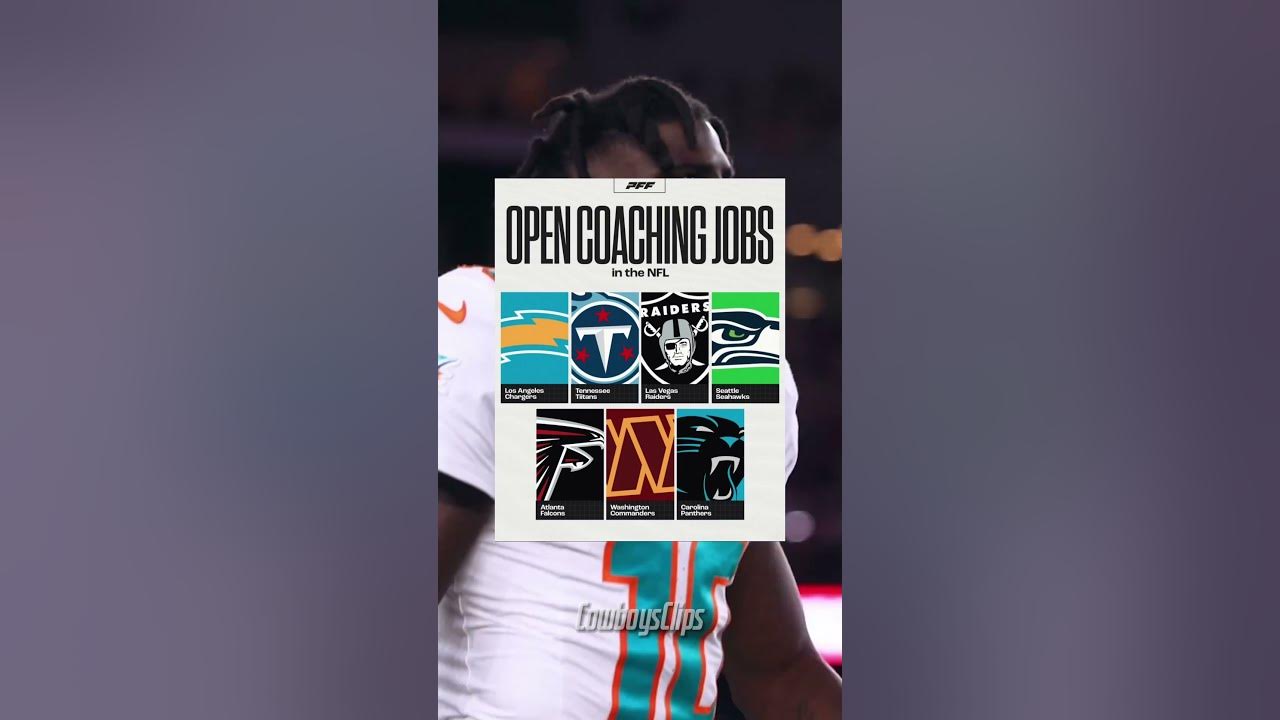 Open coaching jobs throughout the nfl nfl viral YouTube