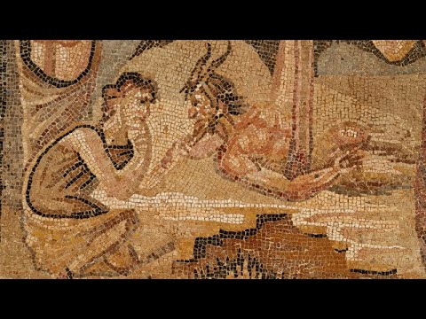 Vídeo: Mosaic Romà (31 Fotos): Frescs Romans Antics Sobre Rajoles De Ceràmica, Patrons Famosos De Roma, Temes Militars I Altres Motius