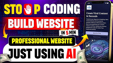 Stop Coding! ❌ Create Professional Website in 5 Minutes using AI