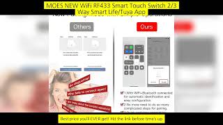 Moes New Wifi Rf433 Smart Touch Switch 2/3 Way Smart Life/Tuya App screenshot 2