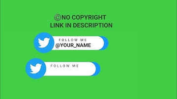 Green Screen Twitter Lower Third Only | Social media lower third | Technical Splendid