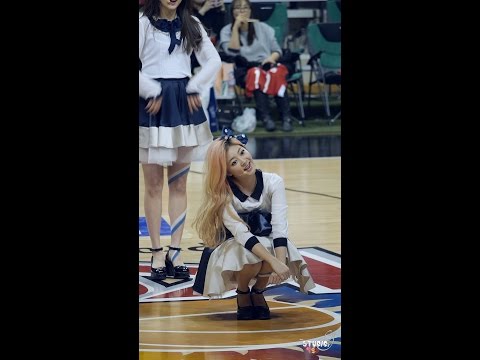 141213 라붐(LABOUM) 안양 프로농구 공연_두근두근(해인)
