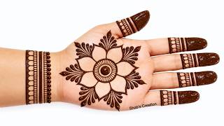 Navratri special- Easy mehndi design 2026 | mehndi designs simple | mehandi ka design | mehndi henna screenshot 4