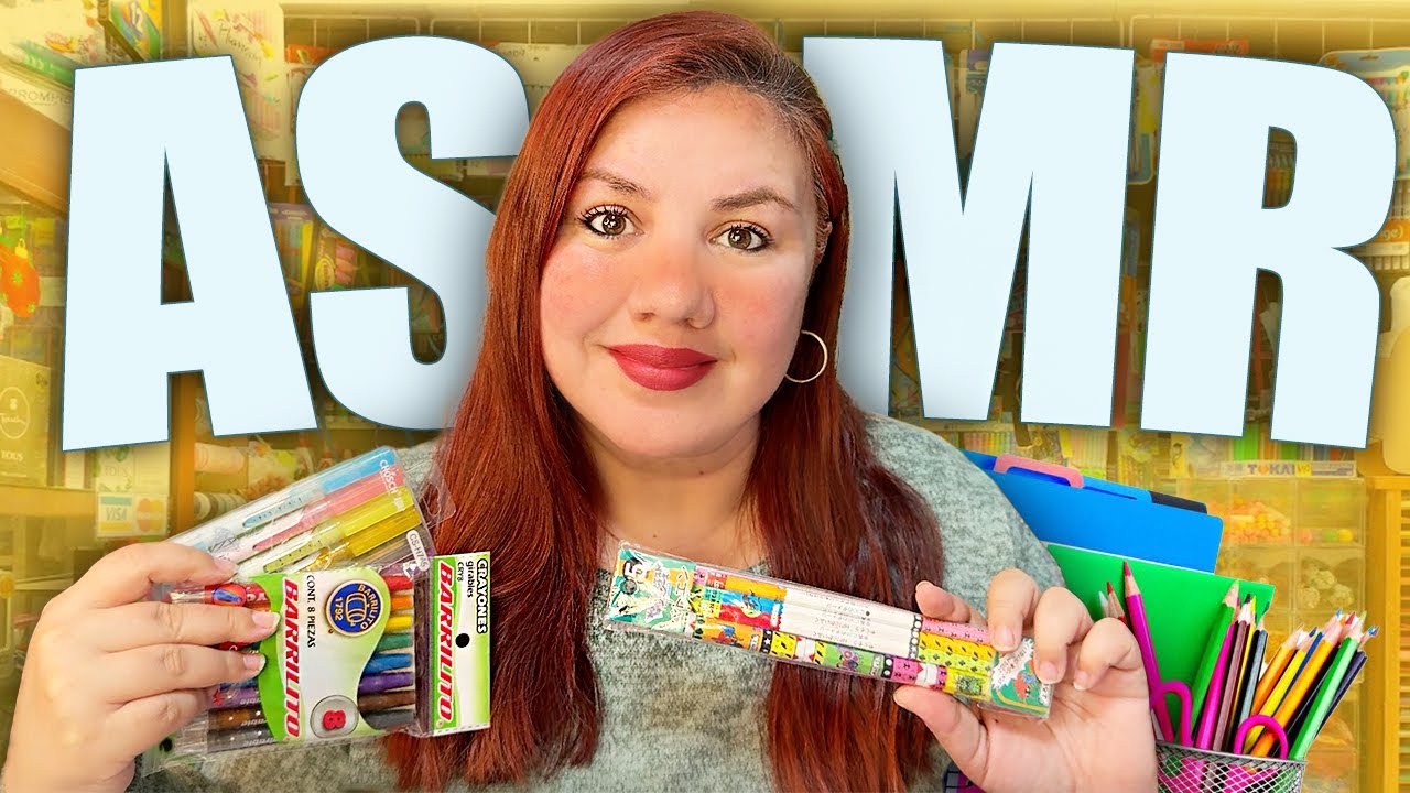 ASMR VENDEDORA DE ÚTILES Escolares para DORMIR | PAPELERIA Roleplay
