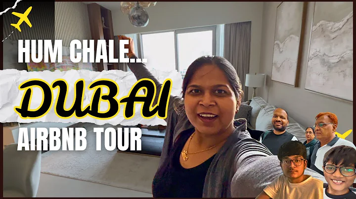 Dubai Airbnb Room Tour | Best View of Burj Khalifa | Family Travel Vlog 😍
