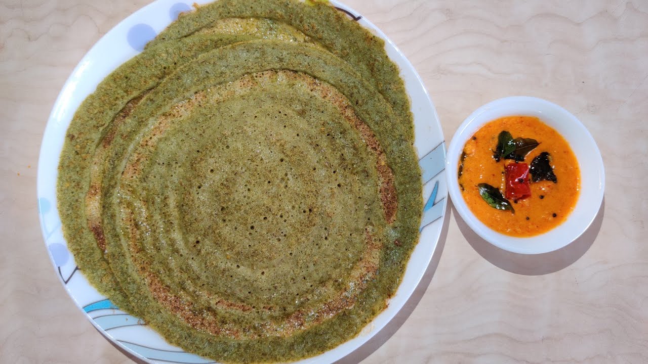 MOONG DAL DOSA WITH CHUTNEY ചെറുപയർ ദോശ YouTube