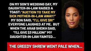 On my son’s wedding day, my daughter-in-law raised a toast: “Auction to take my sick mother-in-law..