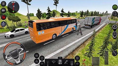 Indian Coach Bus - City Coach Bus Driving Gameplay Part 3 - Harini Game Android Gameplay
