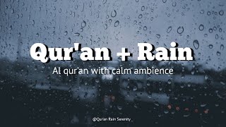 Peaceful Recitation of Juz 1 Ahmad Al Shalabi with Rain Sounds🌨 | Quran of study/Relaxation 📚