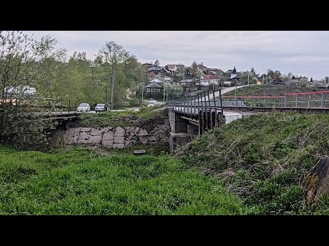 Видео: Пермский край, г.Лысьва//Заболотная, Большой пруд, паровозик 🚂 и черёмуха 🌸 (25 мая 2024г.)