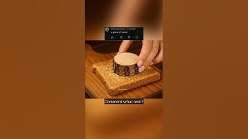 Wood on toast #Ai #asmr #satisfying #relaxing