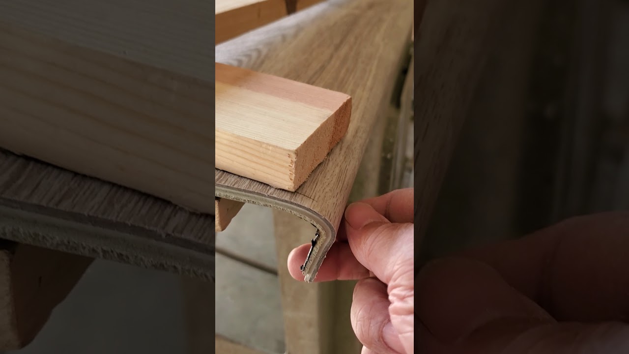 How to make vinyl nosing for stairs YouTube