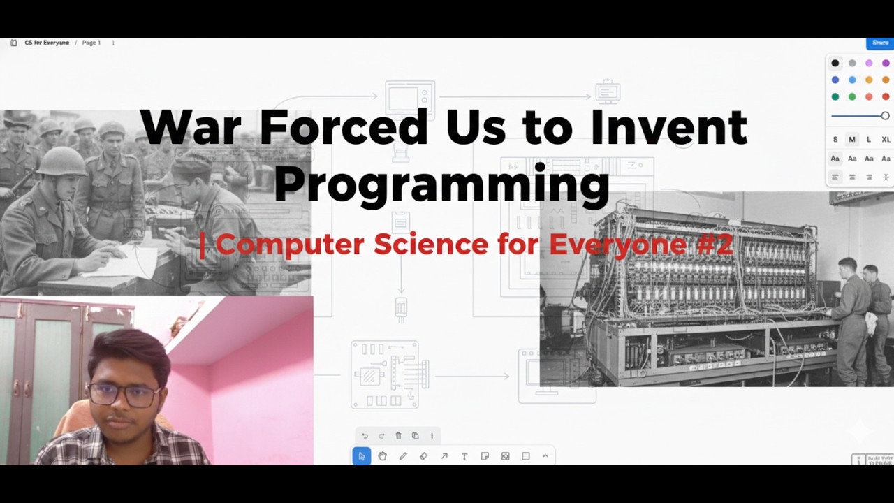 War Forced Us to Invent Programming | Computer Science for Everyone #2 #vibhuGodson