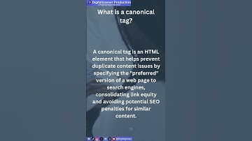 What is a canonical tag?