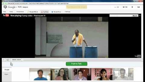 Google+ hangouts on YouTube